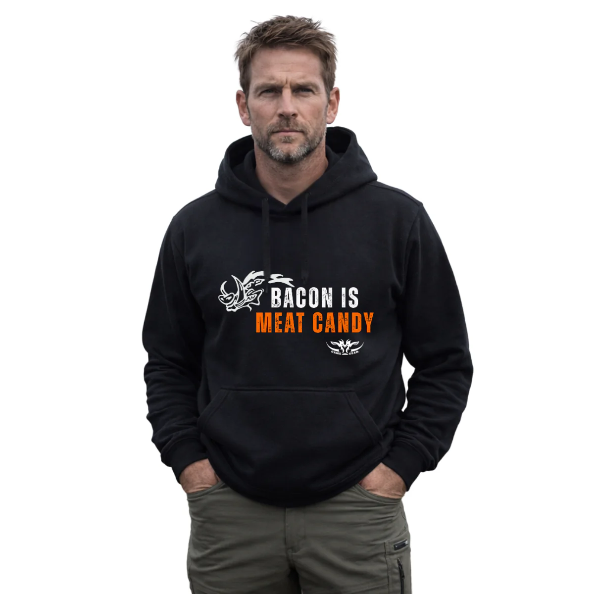 Bacon is Meat Candy Printed Hoodie - Image 3