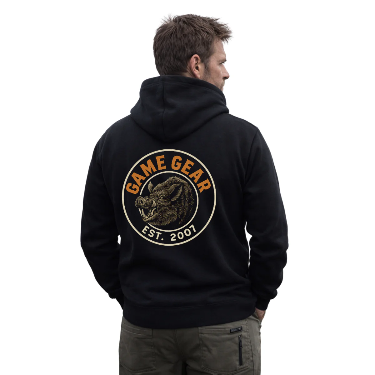 Game Gear Boar Printed Hoodie - Image 3