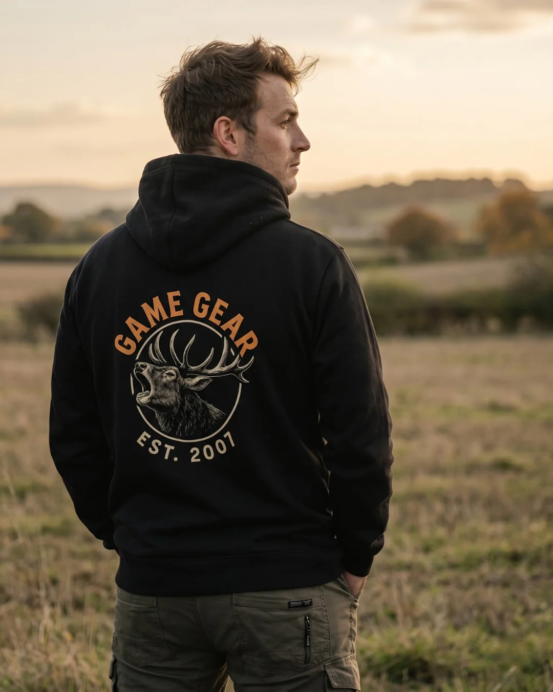 Game Gear Stag Printed Hoodie - Image 3