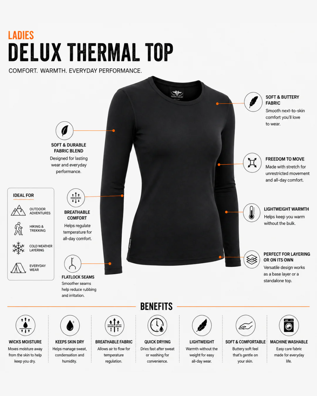 Ladies Deluxe Thermal - Image 4