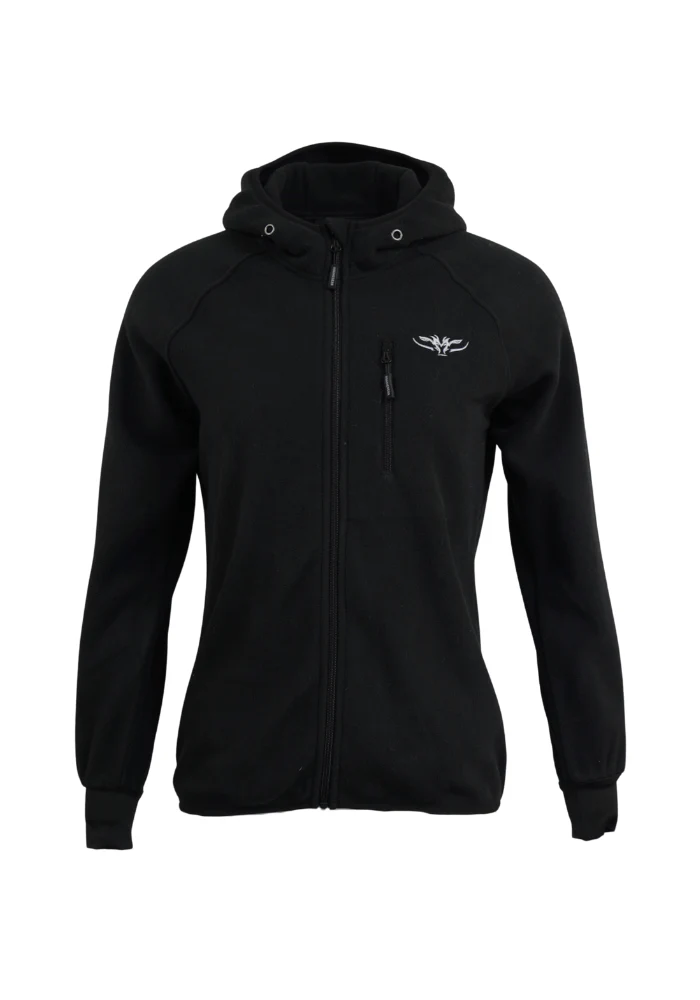 Ladies Spring Hoodie Black - Image 4