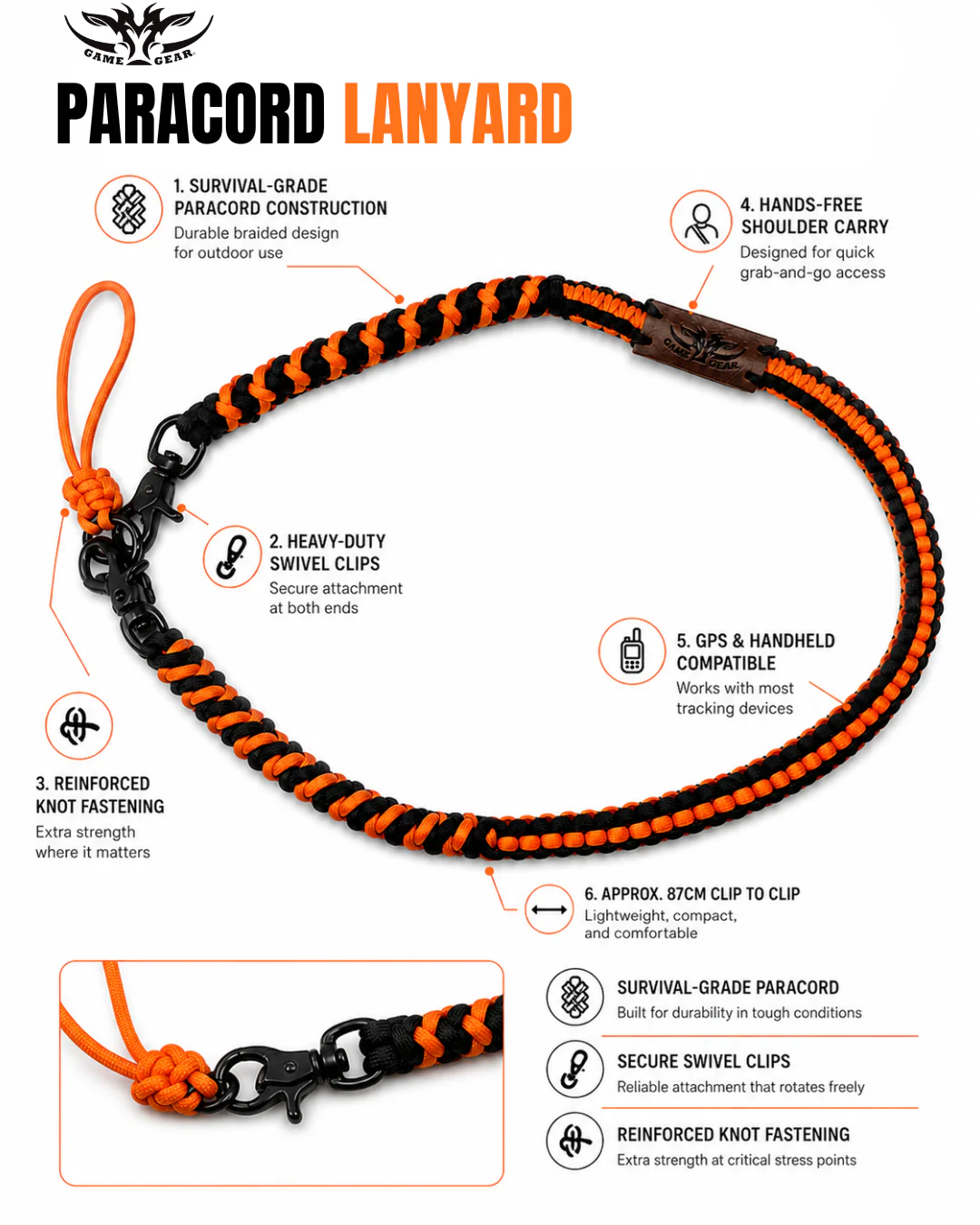 Paracord GPS Lanyard - Image 4
