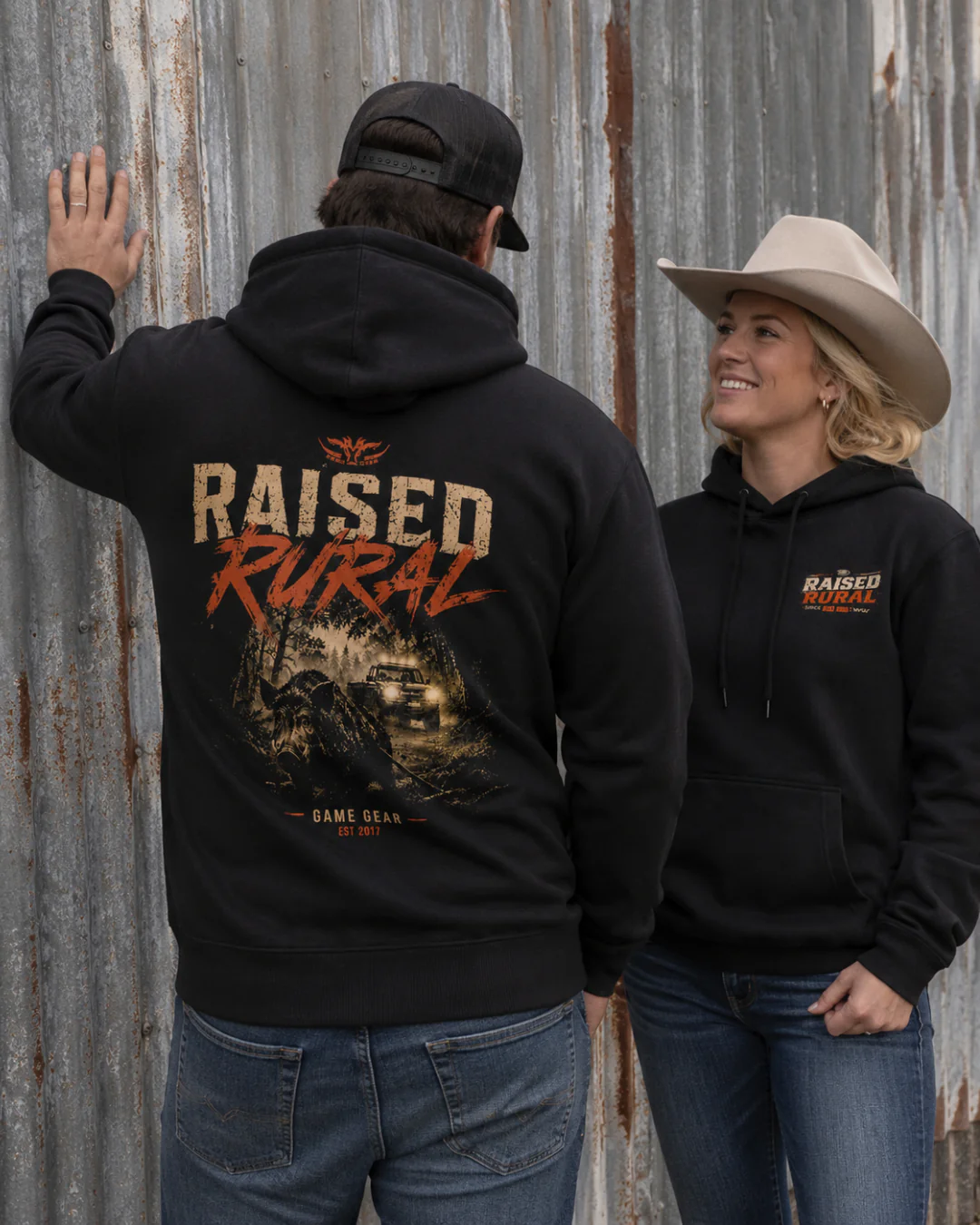 Raised Rural Boar Printed Hoodie - Image 3