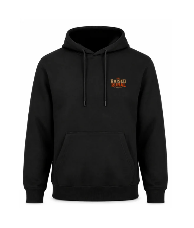 Raised Rural Dogs Printed Hoodie - Image 3