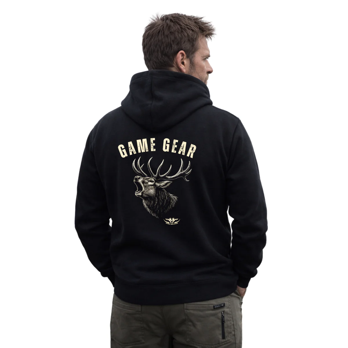 Roaring Stag Printed Hoodie - Image 4