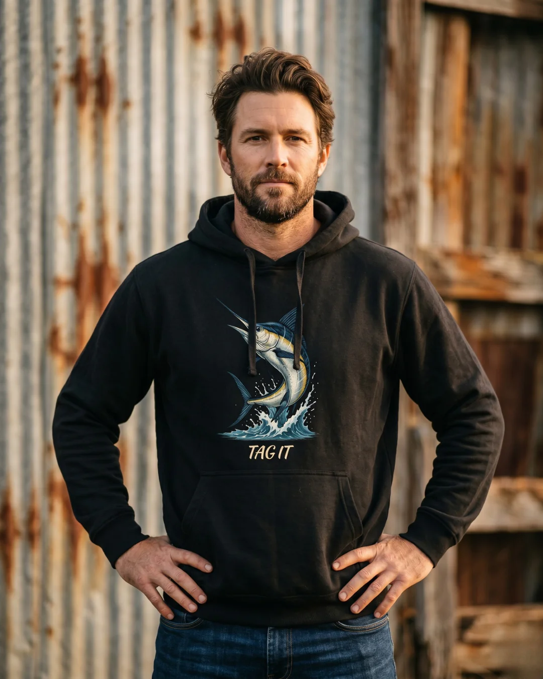 Tag It Printed Hoodie - Image 2
