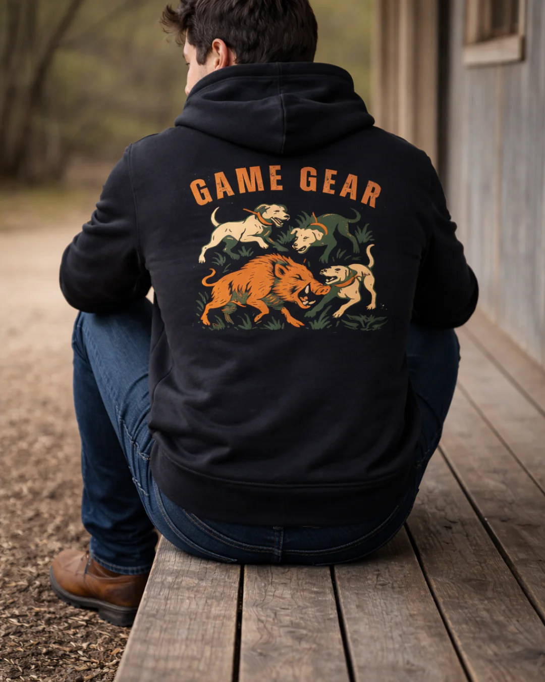 Three on One Printed Hoodie - Image 3