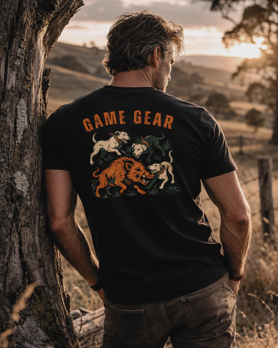 Three On One Printed Tee - Image 4